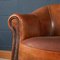 20th Century Dutch Two Seater Tan Sheepskin Leather Sofa 12