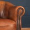 20th Century Dutch Two Seater Tan Sheepskin Leather Sofa 11