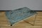 Coffee Table in Aluminum and Green Marble, 1960s 3
