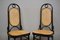 Thonet-Style Chairs in Curved Beech Wood and Vienna Straw Sitting, 1980s, Set of 4 15