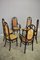 Thonet-Style Chairs in Curved Beech Wood and Vienna Straw Sitting, 1980s, Set of 4 5