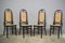 Thonet-Style Chairs in Curved Beech Wood and Vienna Straw Sitting, 1980s, Set of 4, Image 12