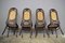 Thonet-Style Chairs in Curved Beech Wood and Vienna Straw Sitting, 1980s, Set of 4 28