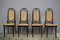 Thonet-Style Chairs in Curved Beech Wood and Vienna Straw Sitting, 1980s, Set of 4 10
