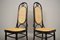 Thonet-Style Chairs in Curved Beech Wood and Vienna Straw Sitting, 1980s, Set of 4 18