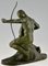 Gennarelli, Sculpture Archer Art Déco, 1930, Bronze 7
