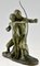 Gennarelli, Art Deco Archer Sculpture, 1930, Bronze 3