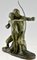 Gennarelli, Art Deco Archer Sculpture, 1930, Bronze, Image 3
