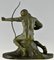 Gennarelli, Sculpture Archer Art Déco, 1930, Bronze 8