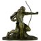 Gennarelli, Art Deco Archer Sculpture, 1930, Bronze, Image 1