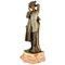 Joanny Durand, Art Deco Sculpture of Woman with Hat, 1930, Bronze, Image 1