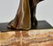 Joanny Durand, Sculpture Art Déco de Femme avec Chapeau, 1930, Bronze 10