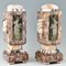 French Art Deco Marble and Bronze Cassoulet Vases with Elephants, 1925, Set of 2 2