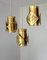 Brutalist Pendants by Svend Aage Holm Sorensen for Holm Sorensen, Denmark, Set of 3, Image 1