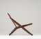 Danish Easy Chair in Leather and Walnut by Arne Hovmand-Olsen 4