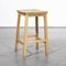 English School Laboratory High Stools in Oak, 1950s, Set of 6 6