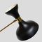 Desk Lamp with Black Enamelled Metal Shade in the Style of Stilnovo 4