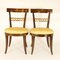 Louis XVI Early Classicist Klismos Chairs, Italy, Late 18th Century, Set of 2 3