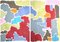 Otoño en Provenza, paisaje abstracto con díptico en tonos cálidos, 2020, Imagen 1
