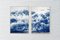 Tempestuous Tidal in Blue, Stormy Seascape Cyanotype Diptych Print, 2020 2