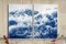 Tempestuous Tidal in Blue, Stormy Seascape Cyanotype Diptych Print, 2020 7