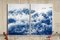 Tempestuous Tidal in Blue, Stormy Seascape Cyanotype Diptych Print, 2020, Image 7