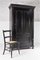 Tall 19th Century Swedish Gustavian Black Painted Pine Larder or Linen Cupboard, Image 4