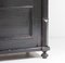 Tall 19th Century Swedish Gustavian Black Painted Pine Larder or Linen Cupboard 7