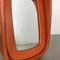 Modernist German Leather Table Mirror from United Workshops, 1960s 6