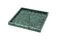 Quadratisches Tablett aus grünem Guatemala Marmor 3