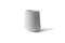 Gestreifte breite Vase aus weißem Carrara Marmor 2