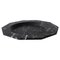 Dinner Plate in Satin Black Marquina Marble 1