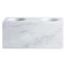 Square Double Candleholder in White Carrara Marble 1