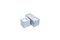 Square Double Candleholder in White Carrara Marble, Image 5