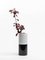 Cylindrical White Carrara Marble Vase with Black Band, Italy 2