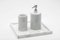 Rounded Soap Dispenser in White Carrara Marble 4