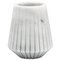 Kurze Vase aus weißem Carrara Marmor 1