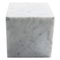 Large Decorative Paperweight Cube in White Carrara Marble 1