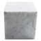 Large Decorative Paperweight Cube in White Carrara Marble, Image 1