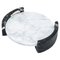 Small Circular Triptych Tray in White Carrara Marble 1
