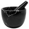 Small Black Marble Mortar and Pestle, Set of 2 1