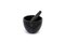 Small Black Marble Mortar and Pestle, Set of 2 2