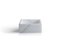 Quadratisches weißes Handtuch Tablett aus Carrara Marmor 3