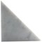 Single Große Buchstütze aus weißem Carrara Marmor mit dreieckiger Form 1
