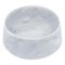 Medium White Carrara Marble Cat or Dog Bowl 1
