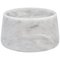 Small White Carrara Marble Cat or Dog Bowl 1