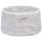 Small White Carrara Marble Cat or Dog Bowl, Image 1