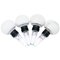 White Marble and Acrylic Glass Champagne Bottle Stoppers, Set of 4 1