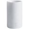 Rounded Toothbrush Holder in White Carrara Marble 1