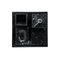 Set quadrato completo da bagno in marmo nero Marquina, set di 5, Immagine 4